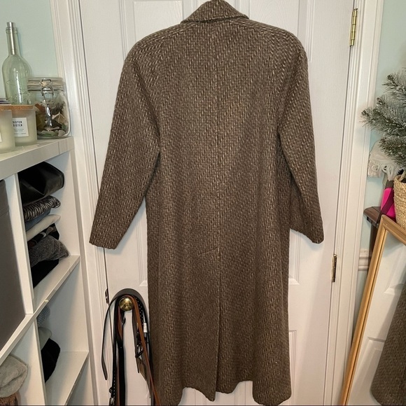 VINTAGE Edward Chapman 100% Mohair Long Peacoat 10 - Picture 2 of 12
